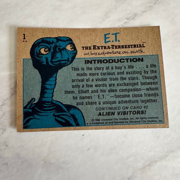 Vintage 1982 E.T. Trading Cards InComplete Set 1-87 Topps Good Condition - Picture 3 of 8